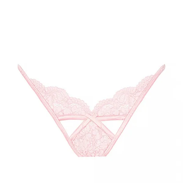 FOR LOVE & LEMONS Creamsicle Lace Thong Panty & Underwire Bra‎ - Image 5