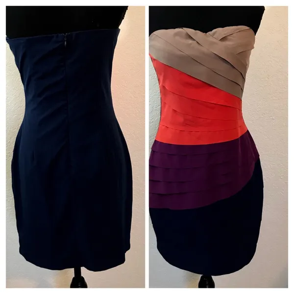 Gianni Bini Strapless Dress SZ M - Image 2