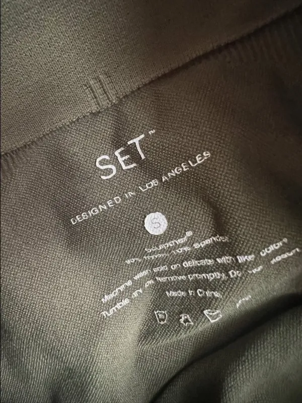 Set active green leggings size small - Image 7