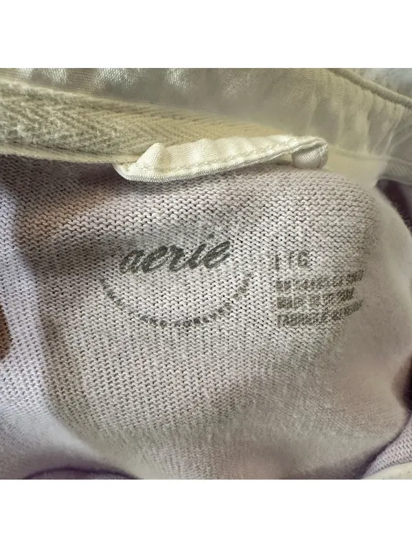 Aerie Lavender Long Sleeve Collared Top – Size L - Image 12