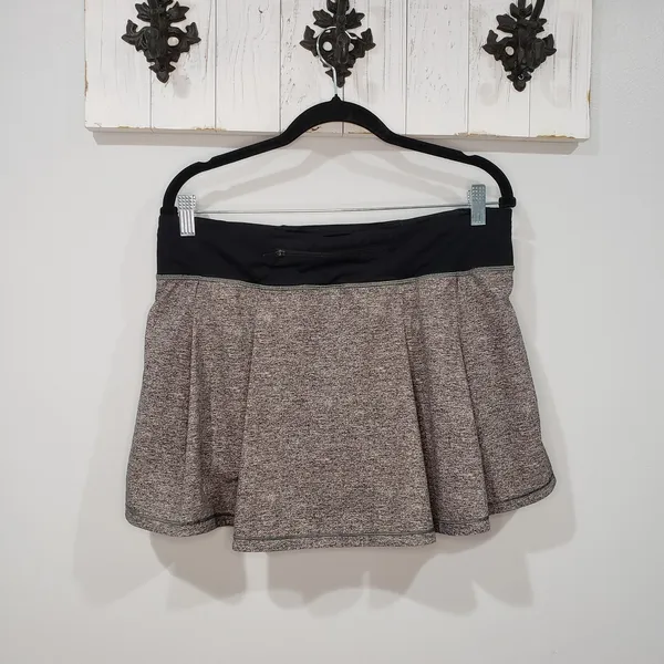 Lululemon Pace Rival Skirt Women’s 10 Tall Black Athletic Running Tennis Golf - Image 2