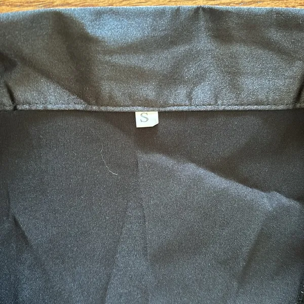Button front pajama top Black - Image 2