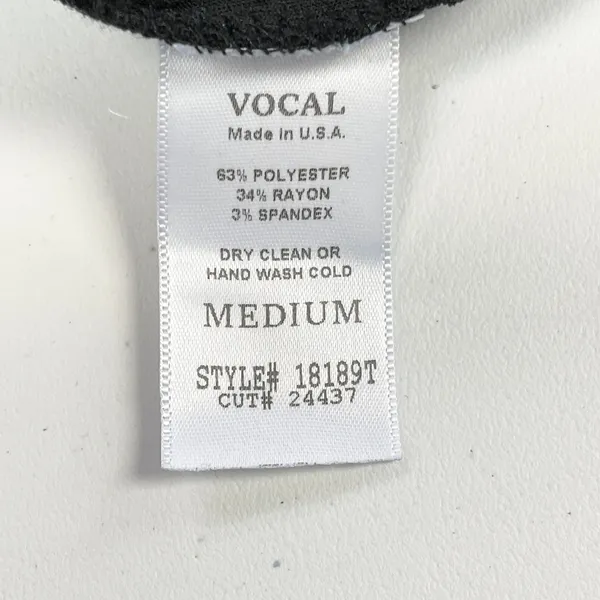 Vocal USA Studded Ribbed Tank Top Cami Womens Medium Black‎ Rocker Punk Grunge - Image 8