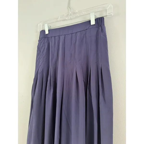 NWT Halara Navy Blue Breezeful High Waisted Side Pocket Shirred Wide Leg Pant XS - Image 4
