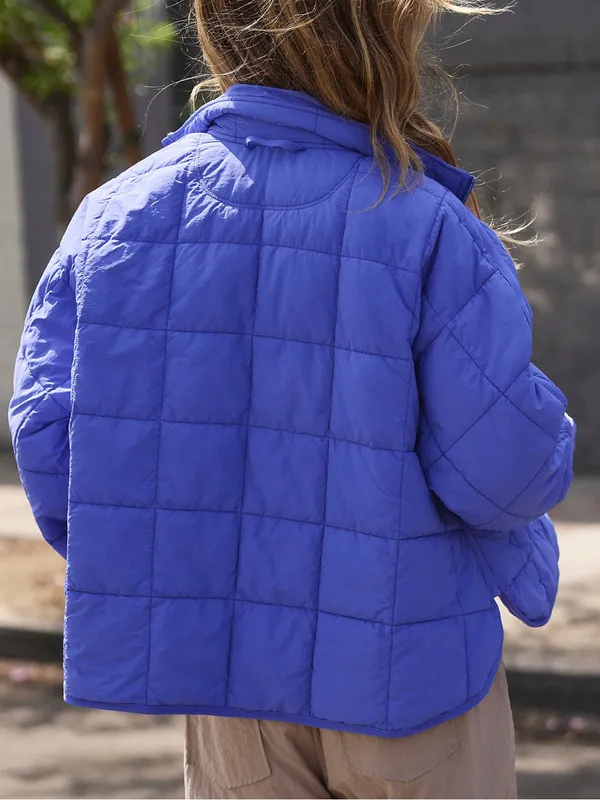 Free People FP Movement Quilted Pippa Puffer Jacket in Pulse Blue - Image 2