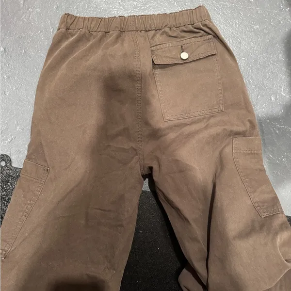 Cider Brown Cargo Jeans Relaxed Fit Utility Style - Image 4