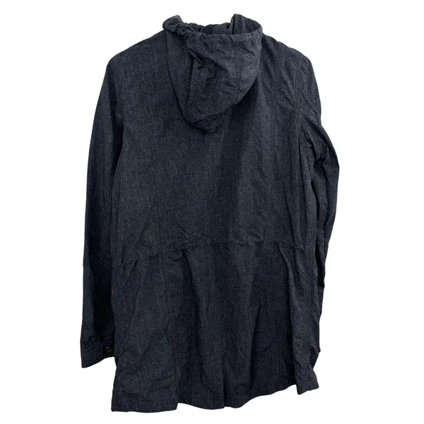 Duluth Trading Jacket Womens Medium Gray Mist Master Hooded Utility Parka - Image 8