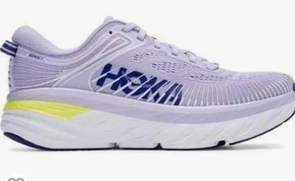 HOKA ONE ONE Bondi 7 Purple Running Shoes - Image 3