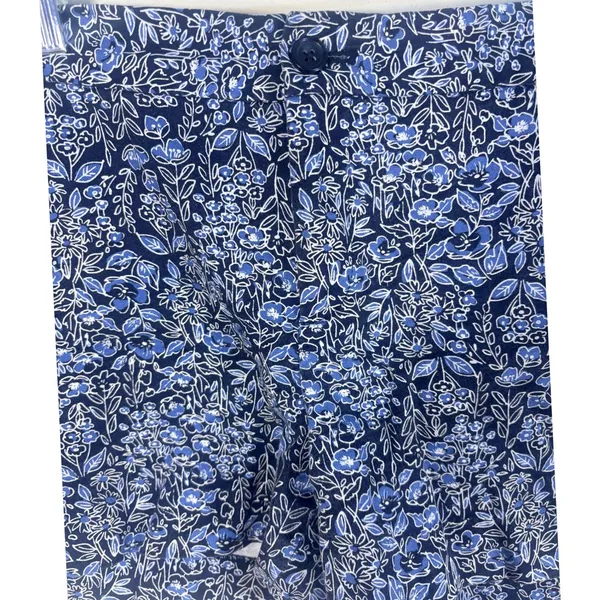 Banana Republic Shorts Womens 6 Blue Excellent Floral Hampton Fit Stretch Cotton - Image 6