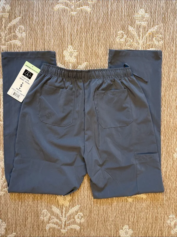 NWT Banu workwear collection Drawstring Pants in Charcoal Gray - Image 4