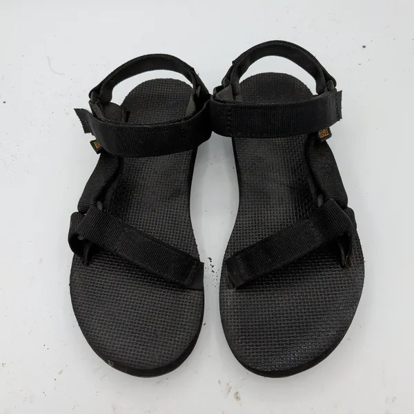 Teva Original Universal Black Sport Sandals Womens 7 1003987 Hook Loop Straps - Image 4