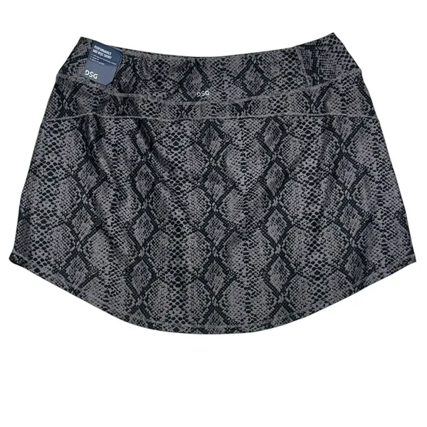 DSG High Performance TENNIS PICKLEBALL GOLF SKORT Snakeskin‎ Purple Black XL - Image 2