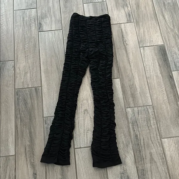 I.AM.GIA Black Ruched Trousers - Image 4