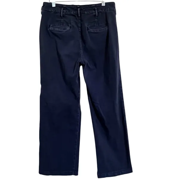 PILCRO THE LETTERPRESS Wide Leg Blue Pants Exposed Buttons Women’s Size 28 - Image 3