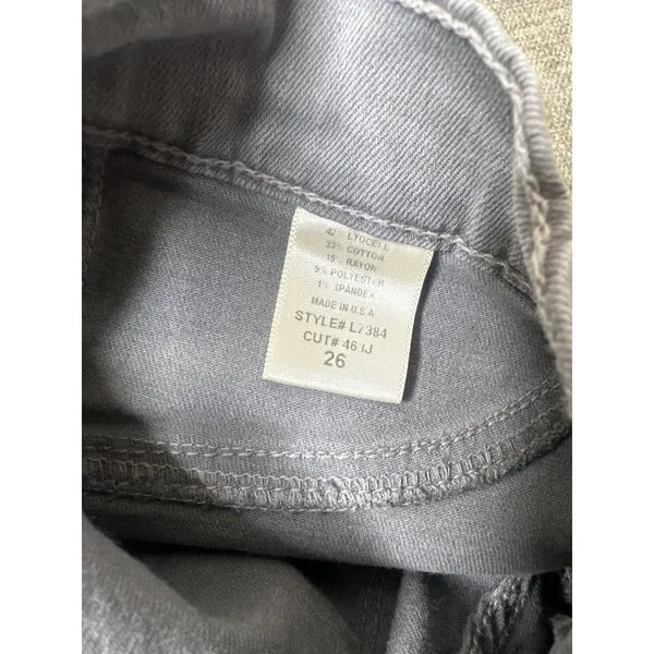 Altar'd State Womens Gray Jeans Size 26 Pockets Belt Loops Straight Leg - Image 5