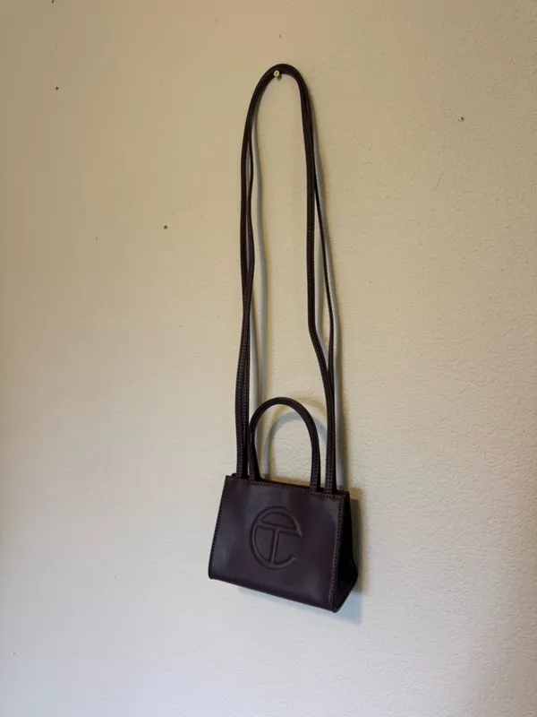 Telfar | Eggplant small Crossbody mini Tote - Image 3