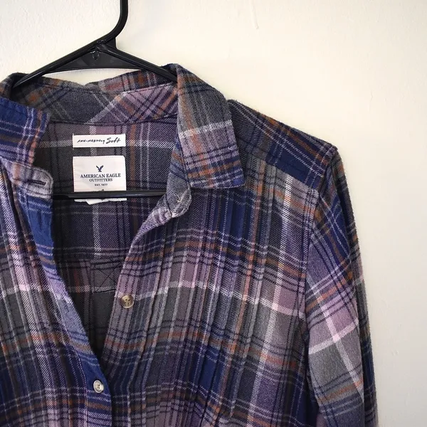 XS- American Eagle‎ Super Soft Purple Top - Image 2