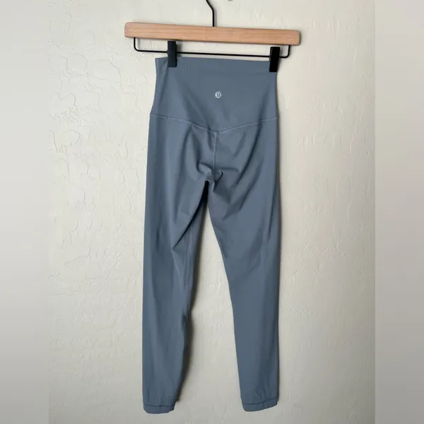 Lululemon align ribbed high rise leggings chambray blue 4 - Image 8