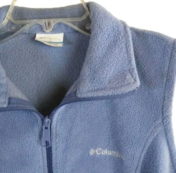 💲COLUMBIA Medium Fleece Blue Vest Fall/ Winter - Image 2