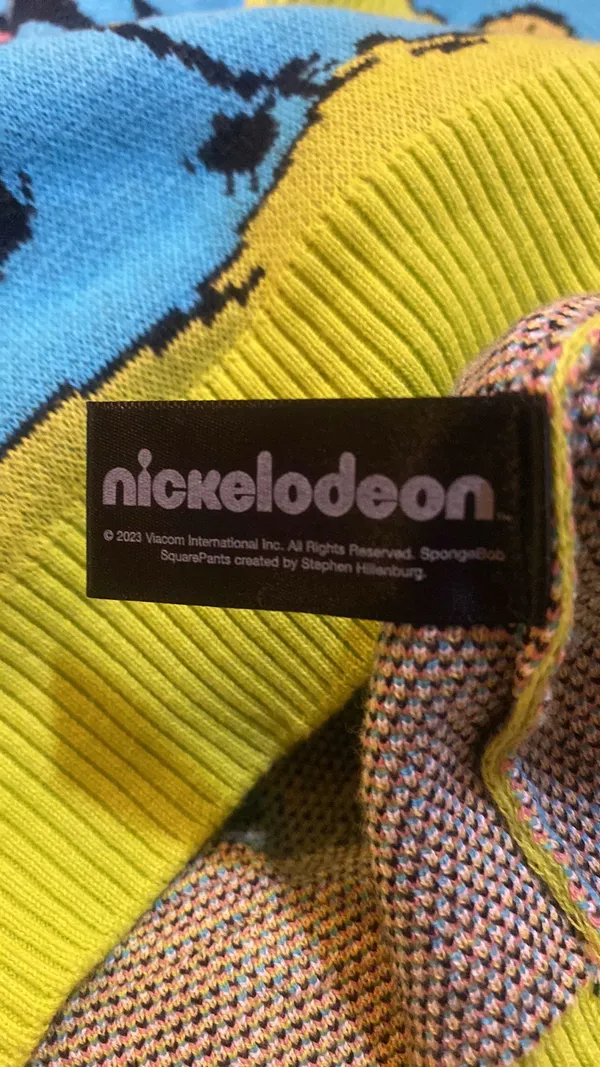 Dolls Kill x SpongeBob Gone Fishing Oversized Sweatersize S - Image 4