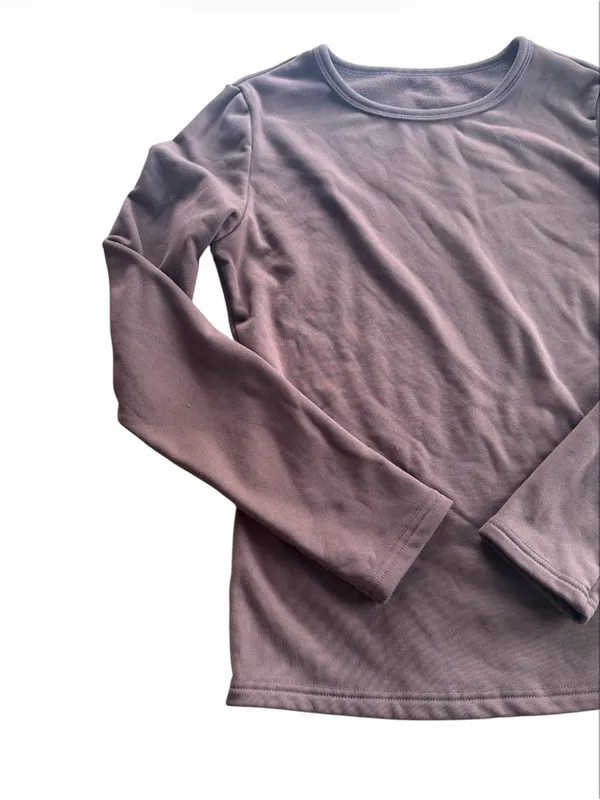 Dazy x StarSeries Brown Fleece Lined Long Sleeve Thermal Top - Size L - Image 2