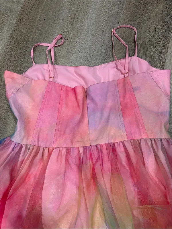 Hutch Anthropologie Rainbow Tulle Pixie Gown High Low Party Dress Size 10 - Image 10