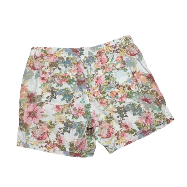 Gloria Vanderbilt Sydney Pastel Floral Shorts size 8 - Image 3