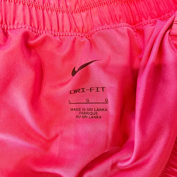 Nike One Training Running Lined Activewear Shorts Coral Pink Large - Image 5