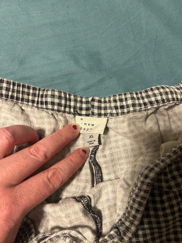 A new day Gingham Linen-like Shorts - Image 3