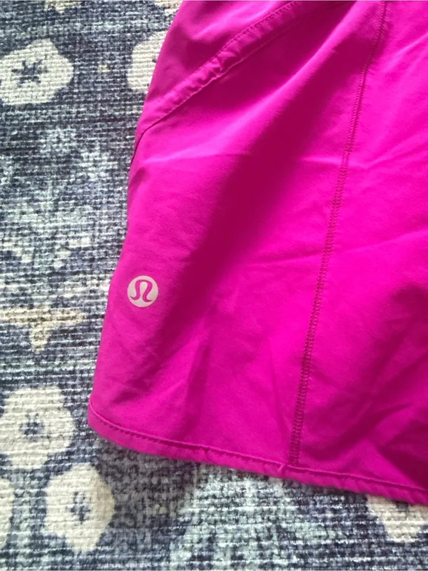 Lululemon Women’s Active Drawstring Shorts in Bright Magenta - Image 4