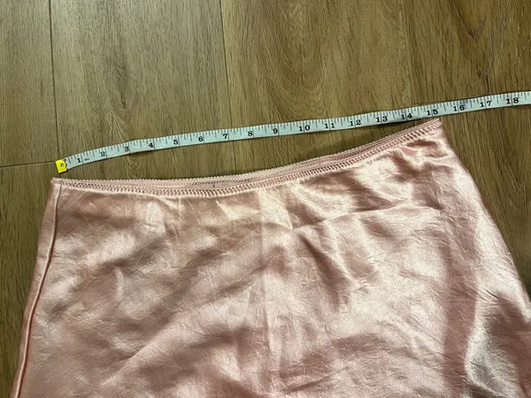 EXPRESS Satin Lace Trim Mini Skirt - Image 6
