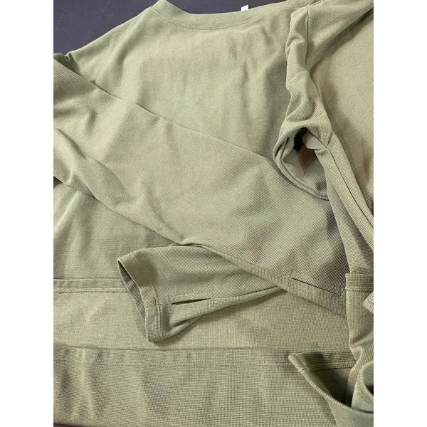 Halara Womens Green Henley Top Long Sleeve Soft Stretch Casual Lounge 2x - Image 11