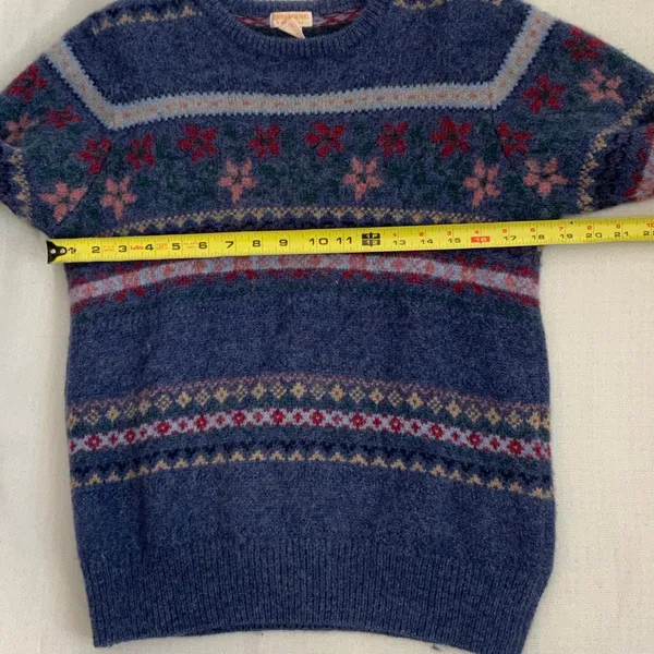 Brooks Brothers Vintage Fair isle Wool Sweater size small - Image 4