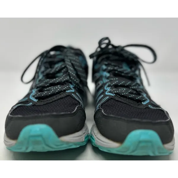 Asics Women's Light Blue‎ Gray Canvas Gel Venture 7 Sneakers Size 6 - Image 3