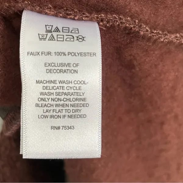 long fleece Brown Size XL - Image 4