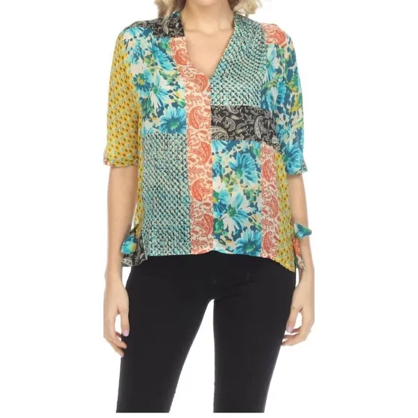 Johnny Was Paisley Ravenna Top Size XS - Image 4