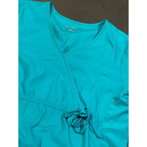 Cherokee Turquoise Active Top Drawstring‎ Waist scubs C-18 - Image 3
