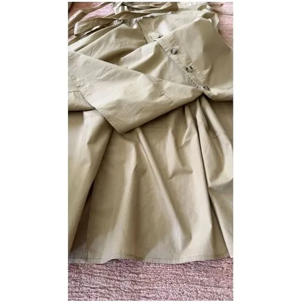 Inspired Designer Poplin Shirt Dress Beige Sizes M & L Brand New - Image 13