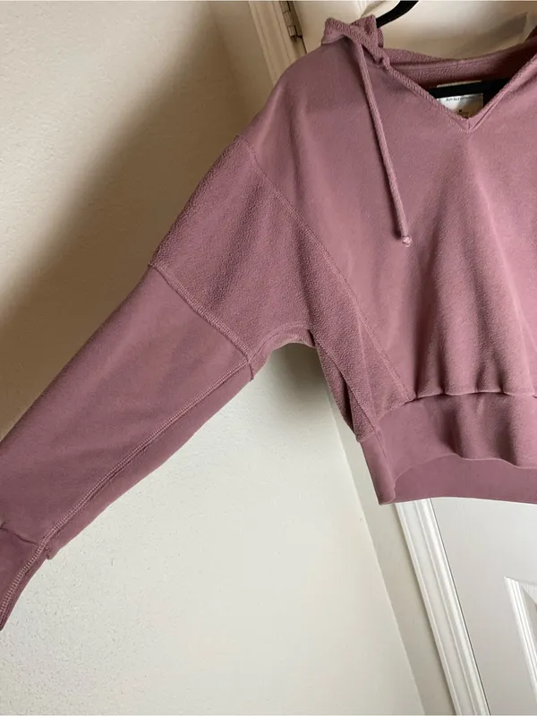 Abercrombie & Fitch "Soft A&F Hoodie - Mauve/Dusty Rose - Size Medium - Image 4