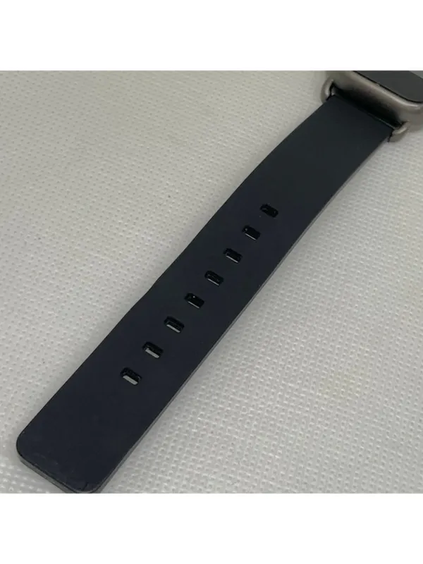 FMD women’s digital lcd watch quartz black tone 28mm black silicone band running - Image 5