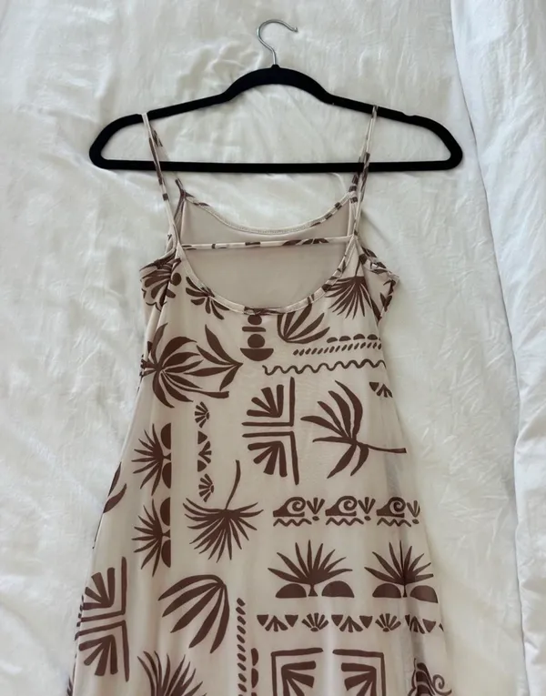Vacation dress midi Tan - Image 3