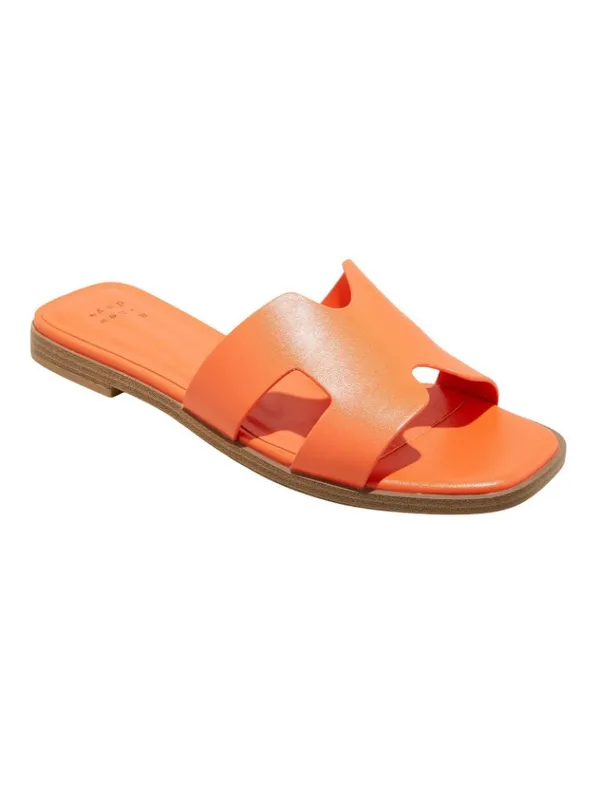 A New Day Nina H-Band Slide Sandals 92244961 Orange 6M - Image 7