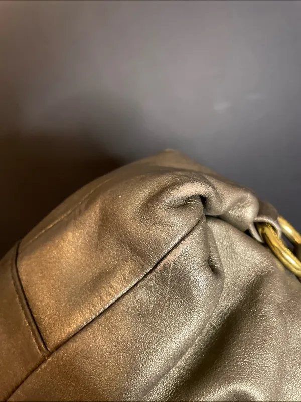 Coach Ashley Satchel Style F15513 Metallic Bronze Leather Carryall Shoulder Bag - Image 16