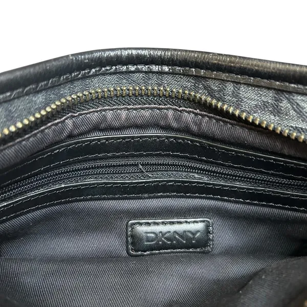 DKNY Monogram Crossbody 90s Town & Country Messenger Shoulder Bag Vintage Small - Image 3