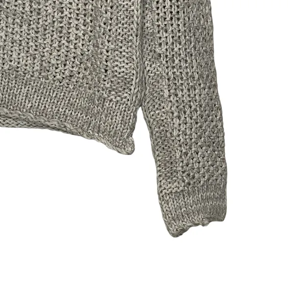 Free People Womens Sweater Size‎ XS Gray Knit Cotton Acrylic Blend Pullover - Image 3