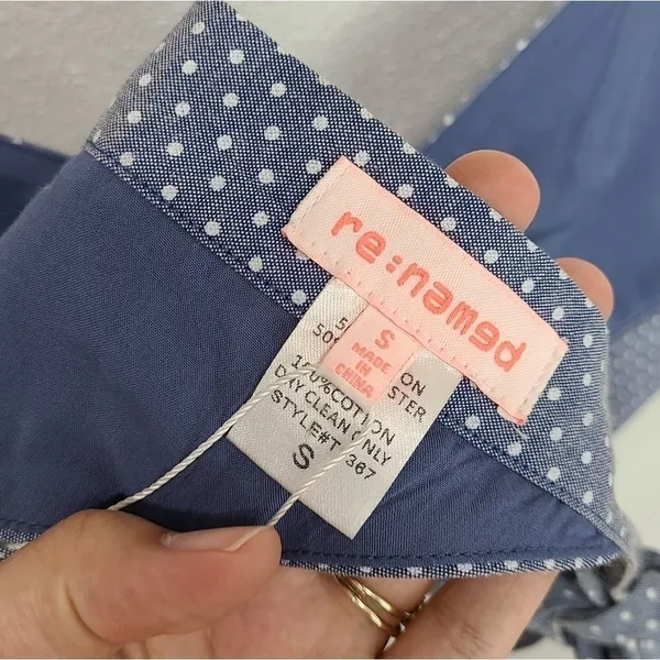 Re-named Polka-dot Skirt & Blue Cropped Top Set Size S‎ - Image 10