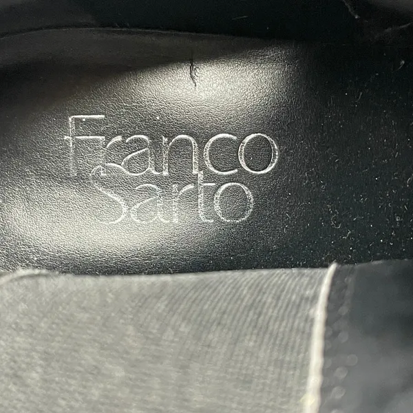 Franco Sarto Black Leather Sager Heeled Chelsea Boots Size 9.5 - Image 6