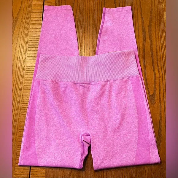 PINK Victoria’s Secret House Party Pink Marl Seamless High Waist Leggings‎ NEW - Image 8