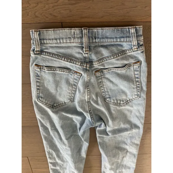 Abercrombie & Fitch High Rise Slim Straight Jeans Size 25 - Image 6
