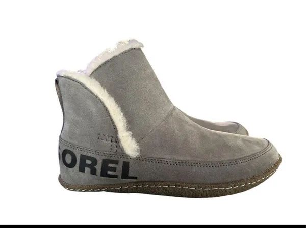 Sorel Nakiska Faux Fur Lined Bootie in Gray , women's size US 10 EU 41 NEW - Image 6